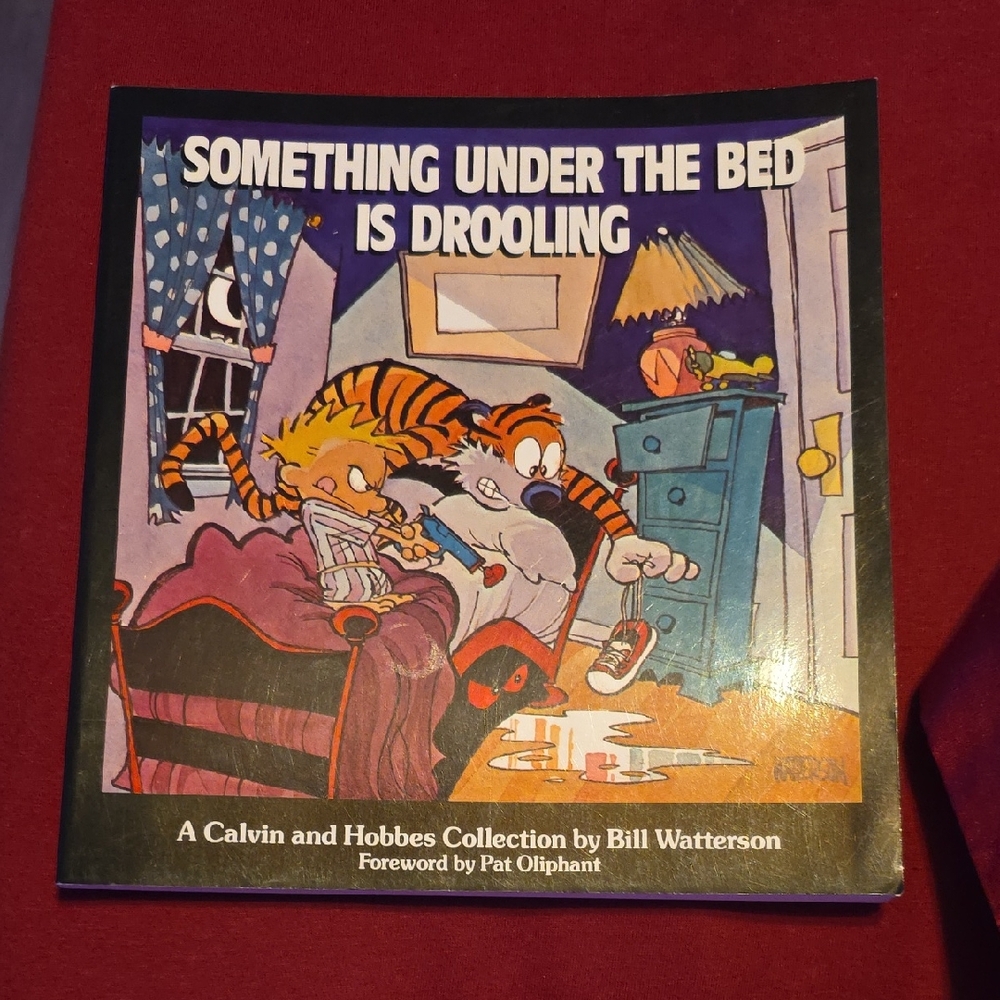 Calvin & HOBBES- Something Under the Bed is Drooling